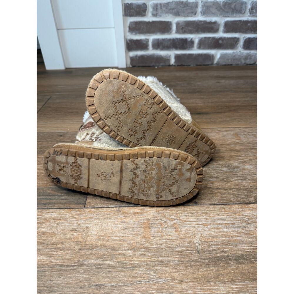 Muk Luks Beige Knit Ankle Booties Women's US Size 8 - Picture 4 of 9